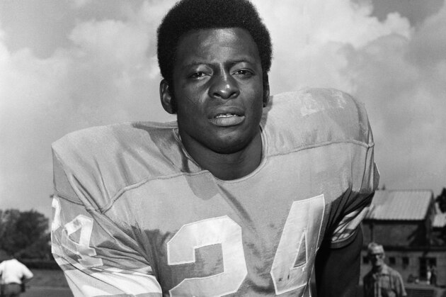 Football player Mel Farr of the Detroit Lions on Aug. 24, 1970. (AP Photo/Preston Stroup)