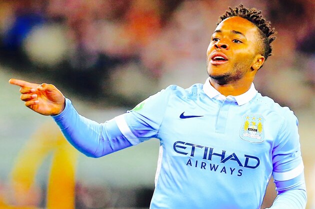 MELBOURNE, AUSTRALIA - JULY 21:  Raheem Sterling of Manchester City celebrates scoring a goal during the International Champions Cup friendly match between Manchester City and AS Roma at the Melbourne Cricket Ground on July 21, 2015 in Melbourne, Australia.  (Photo by Quinn Rooney/Getty Images)