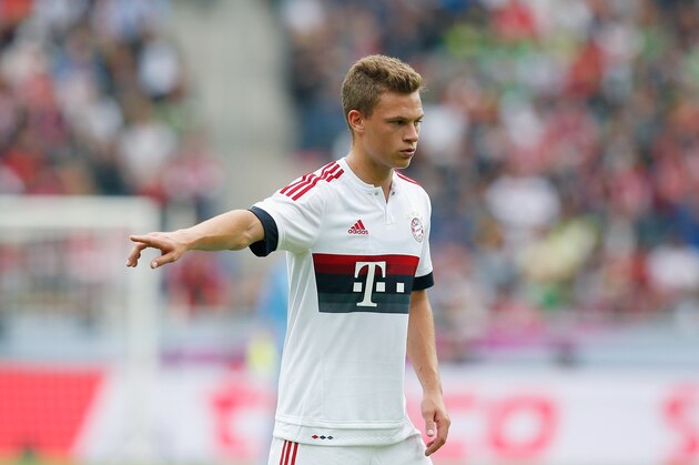 MOENCHENGLADBACH, GERMANY - JULY 12:  Joshua Kimmich of Bayern gestures during the Telekom Cup 2015 third place match between Borussia Moenchengladbach and FC Bayern Muenchen at Borussia-Park on July 12, 2015 in Moenchengladbach, Germany.  (Photo by Boris Streubel/Getty Images)