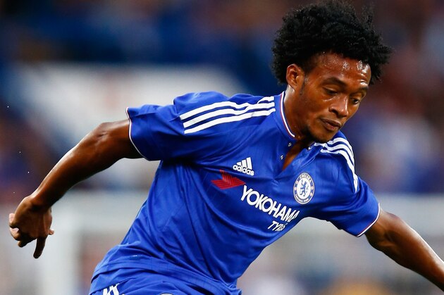 LONDON, ENGLAND - AUGUST 05:  Juan Cuadrado of Chelsea in action during the Pre Season Friendly match between Chelsea and Fiorentina at Stamford Bridge on August 5, 2015 in London, England.  (Photo by Julian Finney/Getty Images)