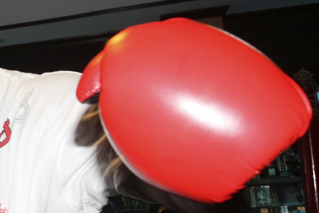 Former heavyweight boxing champion Riddick Bowe of the United States throws a punch during a sparring in Bangkok, Thailand Saturday, May 18, 2013. Bowe, 45, is returning to the ring by fighting against Levgen Golovin of Russia for the Muay Thai, or Thai kickboxing, Super Heavyweight Championships in Pattaya, Thailand on June 14, 2013. (AP Photo/Sakchai Lalit)