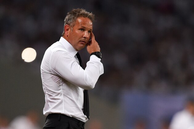 AC Milan's head coach Sinisa Mihajlovic reacts during the International Champions Cup football match between AC Milan and Real Madrid in Shanghai on July 30, 2015.   AFP PHOTO / JOHANNES EISELE        (Photo credit should read JOHANNES EISELE/AFP/Getty Images)
