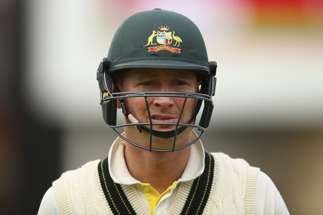 NOTTINGHAM, ENGLAND - AUGUST 07:  Michael Clarke of Australia looks on during day two of the 4th Investec Ashes Test match between England and Australia at Trent Bridge on August 7, 2015 in Nottingham, United Kingdom.  (Photo by Ryan Pierse/Getty Images)