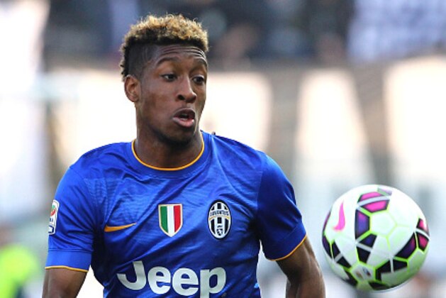 PARMA, ITALY - APRIL 11:  Kingsley Coman of Juventus FC in action during the Serie A match between Parma FC and Juventus FC at Stadio Ennio Tardini on April 11, 2015 in Parma, Italy.  (Photo by Marco Luzzani/Getty Images)