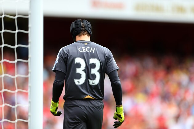 LONDON, ENGLAND - AUGUST 09:  Petr Cech of Arsenal during the Barclays Premier League match between Arsenal and West Ham United at Emirates Stadium on August 9, 2015 in London, England.  (Photo by Catherine Ivill - AMA/Getty Images)