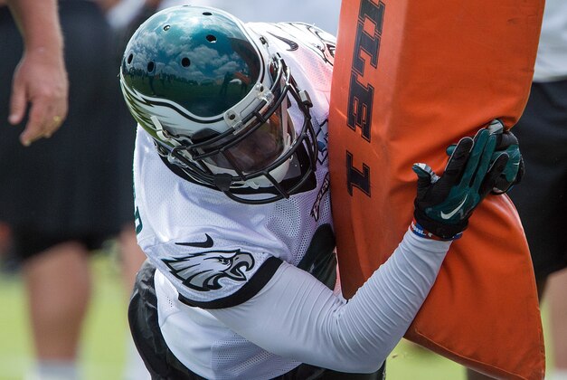 Jun 17, 2015; Philadelphia, PA, USA; Philadelphia Eagles defensive back JaCorey Shepherd (36) runs drills during minicamp at The NovaCare Complex. Mandatory Credit: Bill Streicher-USA TODAY Sports