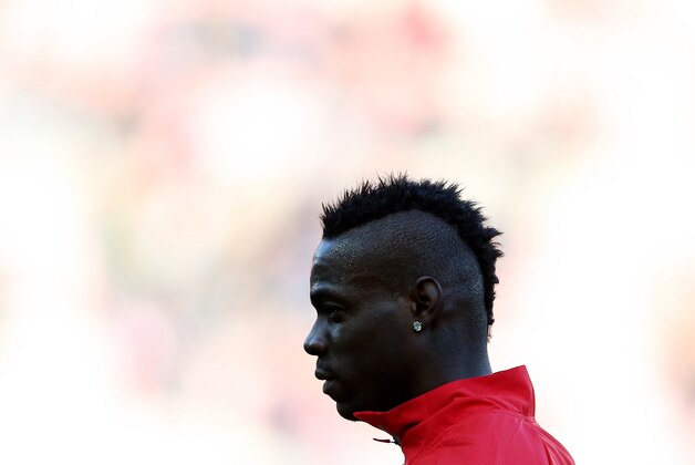 Liverpool's Mario Balotelli ahead of their English Premier League soccer match against Sunderland at the Stadium of Light, Sunderland, England, Saturday, Jan. 10, 2015. (AP Photo/Scott Heppell)