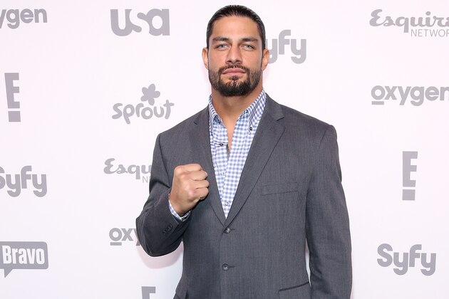 NEW YORK, NY - MAY 14:  Roman Reigns attends the 2015 NBCUniversal Cable Entertainment Upfront at The Jacob K. Javits Convention Center on May 14, 2015 in New York City.  (Photo by Robin Marchant/Getty Images)