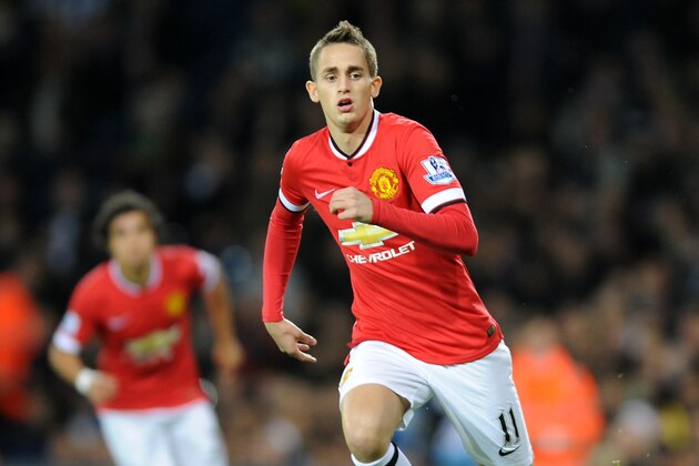 Manchester United's Adnan Januzaj during the English Premier League soccer match between West Bromwich Albion and Manchester United at the Hawthorns, Birmingham, England, Monday, Oct. 20, 2014. (AP Photo/Rui Vieira)