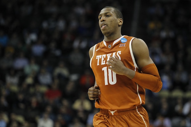 PITTSBURGH, PA - MARCH 19:  Jonathan Holmes #10 of the Texas Longhorns plays against the Butler Bulldogs during the second round of the 2015 NCAA Men's Basketball Tournament at Consol Energy Center on March 19, 2015 in Pittsburgh, Pennsylvania.  (Photo by Justin K. Aller/Getty Images)