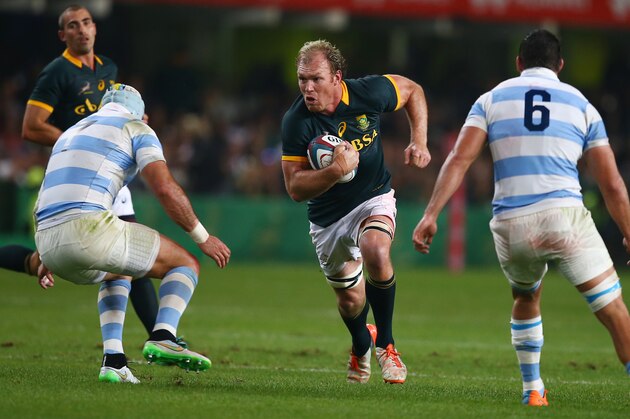 DURBAN, SOUTH AFRICA - AUGUST 08: Schalk Burger of South Africa during The Castle Lager Rugby Championship 2015 match between South Africa and Argentina at Growthpoint Kings Park on August 08, 2015 in Durban, South Africa. (Photo by Steve Haag/Gallo Images/Getty Images)