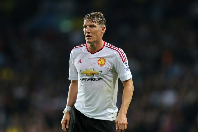 BIRMINGHAM, ENGLAND - AUGUST 14:  Bastian Schweinsteiger of Manchester United during the Barclays Premier League match between Aston Villa and Manchester United at Villa Park on August 14, 2015 in Birmingham, England.  (Photo by James Baylis - AMA/Getty Images)