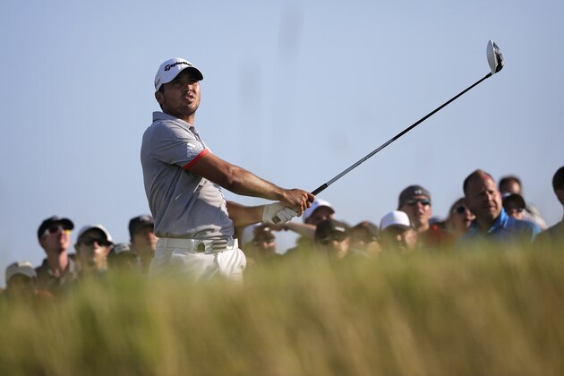 Jason Day, of Australia, watches his drive on the 11th hole during the third round of the PGA Championship golf tournament Saturday, Aug. 15, 2015, at Whistling Straits in Haven, Wis. (AP Photo/Jae Hong)