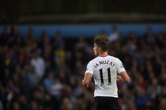 BIRMINGHAM, ENGLAND - AUGUST 14:  Adnan Januzaj of Manchester United during the Barclays Premier League match between Aston Villa and Manchester United at Villa Park on August 14, 2015 in Birmingham, England.  (Photo by Matthew Ashton - AMA/Getty Images)