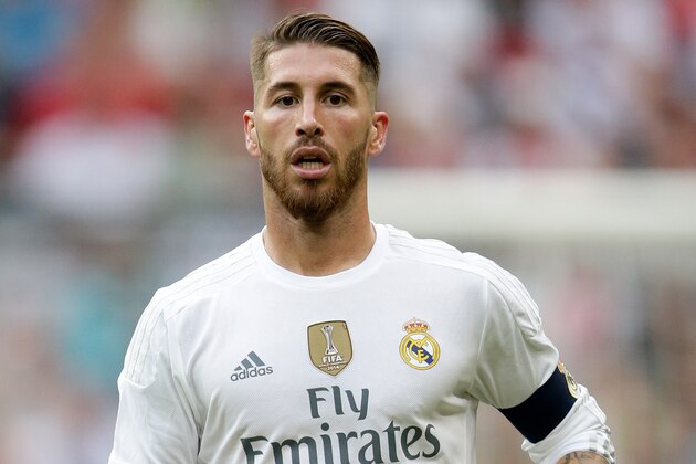 Sergio Ramos of Real Madrid during the AUDI Cup match between Real Madrid and Tottenham Hotspur on August 4, 2015 at the Allianz Arena in Munich, Germany(Photo by VI Images via Getty Images)