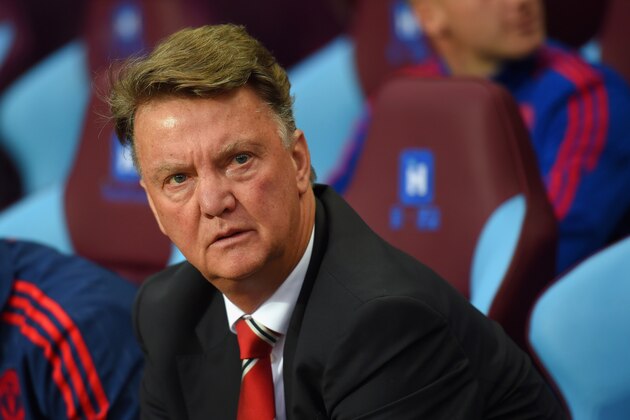 BIRMINGHAM, ENGLAND - AUGUST 14: Louis van Gaal Manager of Manchester United looks on during the Barclays Premier League match between Aston Villa and Manchester United on August 14, 2015 in Birmingham, United Kingdom.  (Photo by Michael Regan/Getty Images)