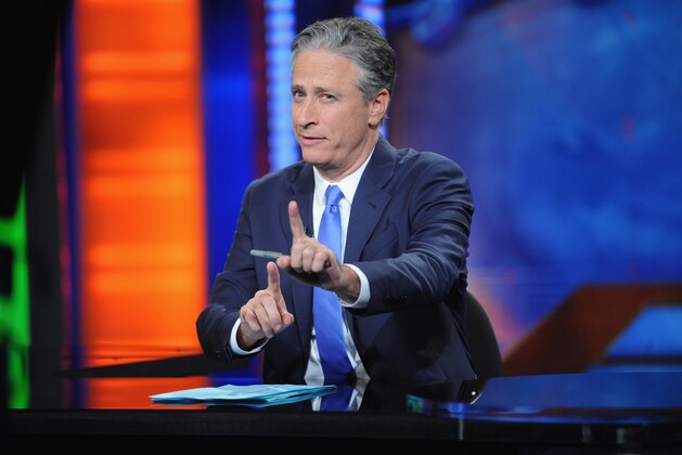NEW YORK, NY - AUGUST 06:  Jon Stewart hosts 'The Daily Show with Jon Stewart' #JonVoyage on August 6, 2015 in New York City.  (Photo by Brad Barket/Getty Images for Comedy Central)