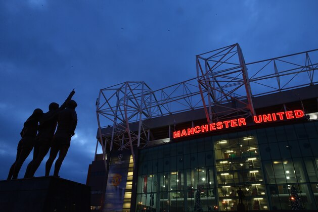 MANCHESTER, ENGLAND - DECEMBER 10:  General View of the Denis Law, George Best and Bobby Charlton statues prior to the UEFA Champions League Group A match between Manchester United and Shakhtar Donetsk at Old Trafford on December 10, 2013 in Manchester, England.  (Photo by Michael Steele/Getty Images)