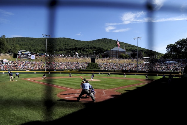 Aug 24, 2014; South Williamsport, PA, USA; A general view of the stadium during the game between the Asia-Pacific Region and the Great Lakes Region at Howard J. Lamade Stadium. Mandatory Credit: Evan Habeeb-USA TODAY Sports