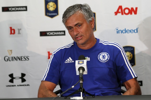 FC Chelsea Head Coach Jose Mourinho in action on Tuesday,July,28, 2015, in Landover, Maryland. Chelsea and FC Barcelona face off at the 2015 International Champions Cup. Damian Strohmeyer/AP Images for International Champions Cup