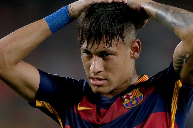 Neymar da Silva Santos Junior of FC Barcelona during the Joan Gamper Trophy match between Barcelona and AS Roma on August 5, 2015 at the Camp Nou stadium in Barcelona, Spain.(Photo by VI Images via Getty Images)