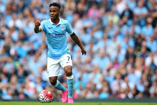 MANCHESTER, ENGLAND - AUGUST 16:  Raheem Sterling of Manchester City during the Barclays Premier League match between Manchester City and Chelsea at Etihad Stadium on August 16, 2015 in Manchester, United Kingdom.  (Photo by Alex Livesey/Getty Images)