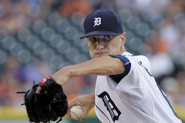 Detroit Tigers pitcher Shane Greene delivers against the Seattle Mariners during the first inning of a baseball game Tuesday, July 21, 2015 in Detroit. (AP Photo/Duane Burleson)