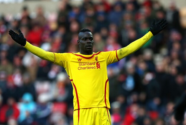Liverpool's Mario Balotelli during their English Premier League soccer match against Sunderland at the Stadium of Light, Sunderland, England, Saturday, Jan. 10, 2015. (AP Photo/Scott Heppell)