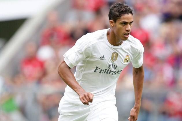 Raphael Varane of Real Madrid during the AUDI Cup match between Real Madrid and Tottenham Hotspur on August 4, 2015 at the Allianz Arena in Munich, Germany(Photo by VI Images via Getty Images)