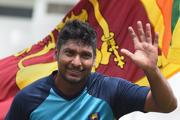 Sri Lankan cricketer Kumar Sangakkara as he is carried by unseen teammates at close of play on the fifth and final day of the second Test match between Sri Lanka and India at the P. Sara Oval Cricket Stadium in Colombo on August 24, 2015. Sri Lanka's Kumar Sangakkara bid a tearful farewell to international cricket on August 24, 2015 and was immediately offered the post of the island's top envoy in Britain where he plays county cricket. AFP PHOTO / Ishara S. KODIKARA (Photo credit should read Ishara S.KODIKARA/AFP/Getty Images) Sri Lankan cricketer Kumar Sangakkara as he is carried by unseen teammates at close of play on the fifth and final day of the second Test match between Sri Lanka and India at the P. Sara Oval Cricket Stadium in Colombo on August 24, 2015. Sri Lanka's Kumar Sangakkara bid a tearful farewell to international cricket on August 24, 2015 and was immediately offered the post of the island's top envoy in Britain where he plays county cricket. AFP PHOTO / Ishara S. KODIKARA (Photo credit should read Ishara S.KODIKARA/AFP/Getty Images)