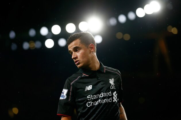LONDON, ENGLAND - AUGUST 24:  Philippe Coutinho of Liverpool looks on during the Barclays Premier League match between Arsenal and Liverpool at the Emirates Stadium on August 24, 2015 in London, United Kingdom.  (Photo by Julian Finney/Getty Images)