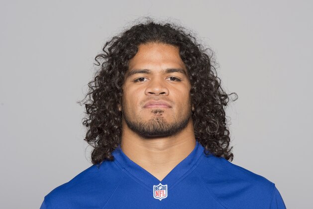 This is a 2015 photo of Devin Unga of the New York Giants NFL football team. This image reflects the New York Giants active roster as of Thursday, May 7, 2015 when this image was taken. (AP Photo)