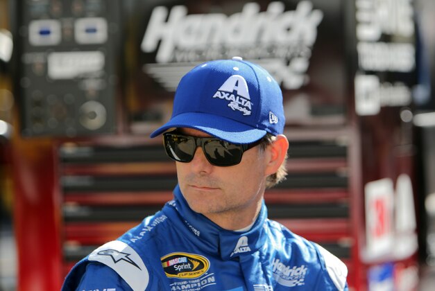 Aug 21, 2015; Bristol, TN, USA; NASCAR Sprint Cup Series driver Jeff Gordon (24)  before qualifying for the Irwin Tools Night Race at Bristol Motor Speedway. Mandatory Credit: Randy Sartin-USA TODAY Sports