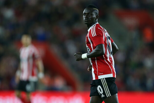 SOUTHAMPTON, ENGLAND - AUGUST 20:  Sadio Mane of Southampton during the UEFA Europa League Play Off Round 1st Leg match between Southampton and FC Midtjylland at St Mary's Stadium on August 20, 2015 in Southampton, England.  (Photo by Catherine Ivill - AMA/Getty Images)