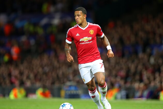 MANCHESTER, ENGLAND - AUGUST 18: Memphis Depay of Manchester United during the UEFA Champions League Qualifying Round Play Off First Leg match between Manchester United and Club Brugge at Old Trafford on August 18, 2015 in Manchester, England. (Photo by Alex Livesey/Getty Images) MANCHESTER, ENGLAND - AUGUST 18: Memphis Depay of Manchester United during the UEFA Champions League Qualifying Round Play Off First Leg match between Manchester United and Club Brugge at Old Trafford on August 18, 2015 in Manchester, England. (Photo by Alex Livesey/Getty Images)