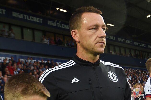 WEST BROMWICH, ENGLAND - AUGUST 23: John Terry of Chelsea walks out for the Barclays Premier League match between West Bromwich Albion and Chelsea at The Hawthorns on August 23, 2015 in West Bromwich, England.  (Photo by Michael Regan/Getty Images)