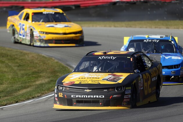 Brendan Gaughanon track during the NASCAR Xfinity Series auto race at Mid-Ohio Sports Car Course Saturday, Aug. 15, 2015 in Lexington, Ohio. (AP Photo/Tom E. Puskar)