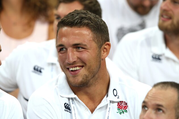 PARIS, FRANCE - AUGUST 22:  Sam Burgess of England looks on from the stands during the International match between France and England at Stade de France on August 22, 2015 in Paris, France.  (Photo by David Rogers/Getty Images)