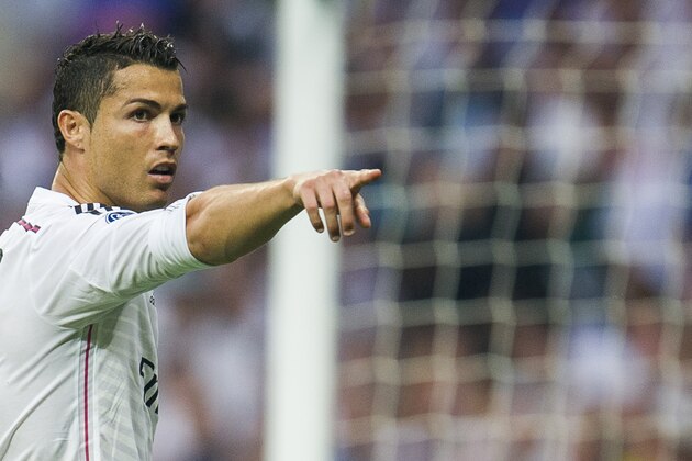 MADRID, SPAIN - MAY 13:  Cristiano Ronaldo of Real Madrid CF reacts during the UEFA Champions League semi final match between Real Madrid CF and Juventus at Estadio Santiago Bernabeu on May 13, 2015 in Madrid, Spain.  (Photo by Juan Manuel Serrano Arce/Getty Images)