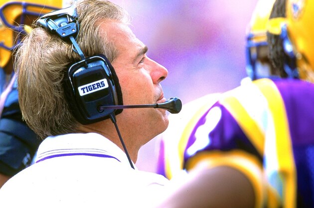 Alabama head coach Nick Saban while with LSU in 2000