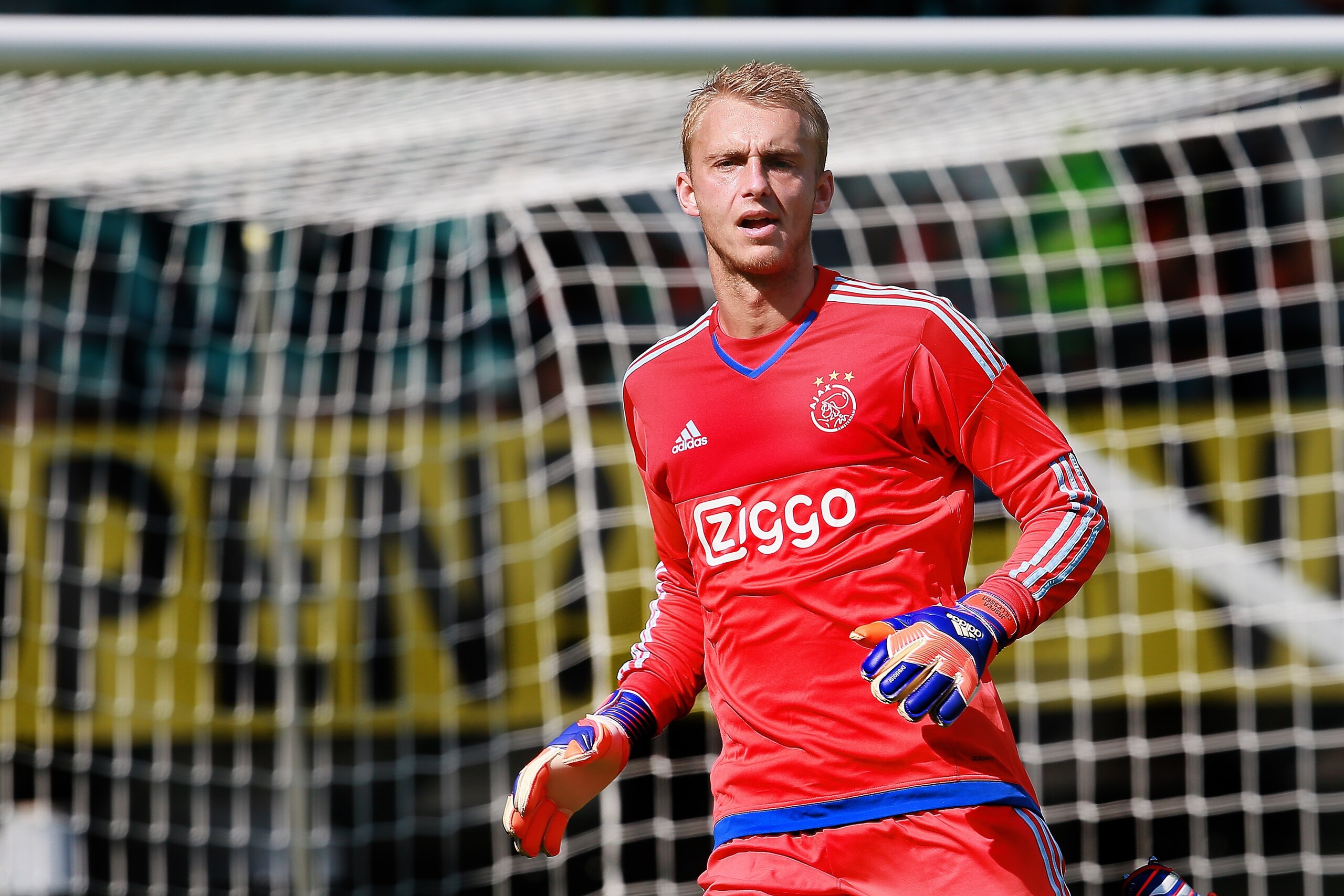 Jasper Cillessen of Ajax during the Jupiler League match between NEC Nijmegen and Ajax Amsterdam at the Goffert stadium on August 23, 2015 in Nijmegen, The Netherlands(Photo by VI Images via Getty Images)