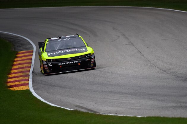 ELKHART LAKE, WI - AUGUST 28:  Paul Menard, driver of the #33 Richmond/Menards Chevrolet, on track during practice for the Xfinity Series Road America 180 presented by Johnsonville on August 28, 2015 in Elkhart Lake, Wisconsin.  (Photo by Jonathan Moore/Getty Images)