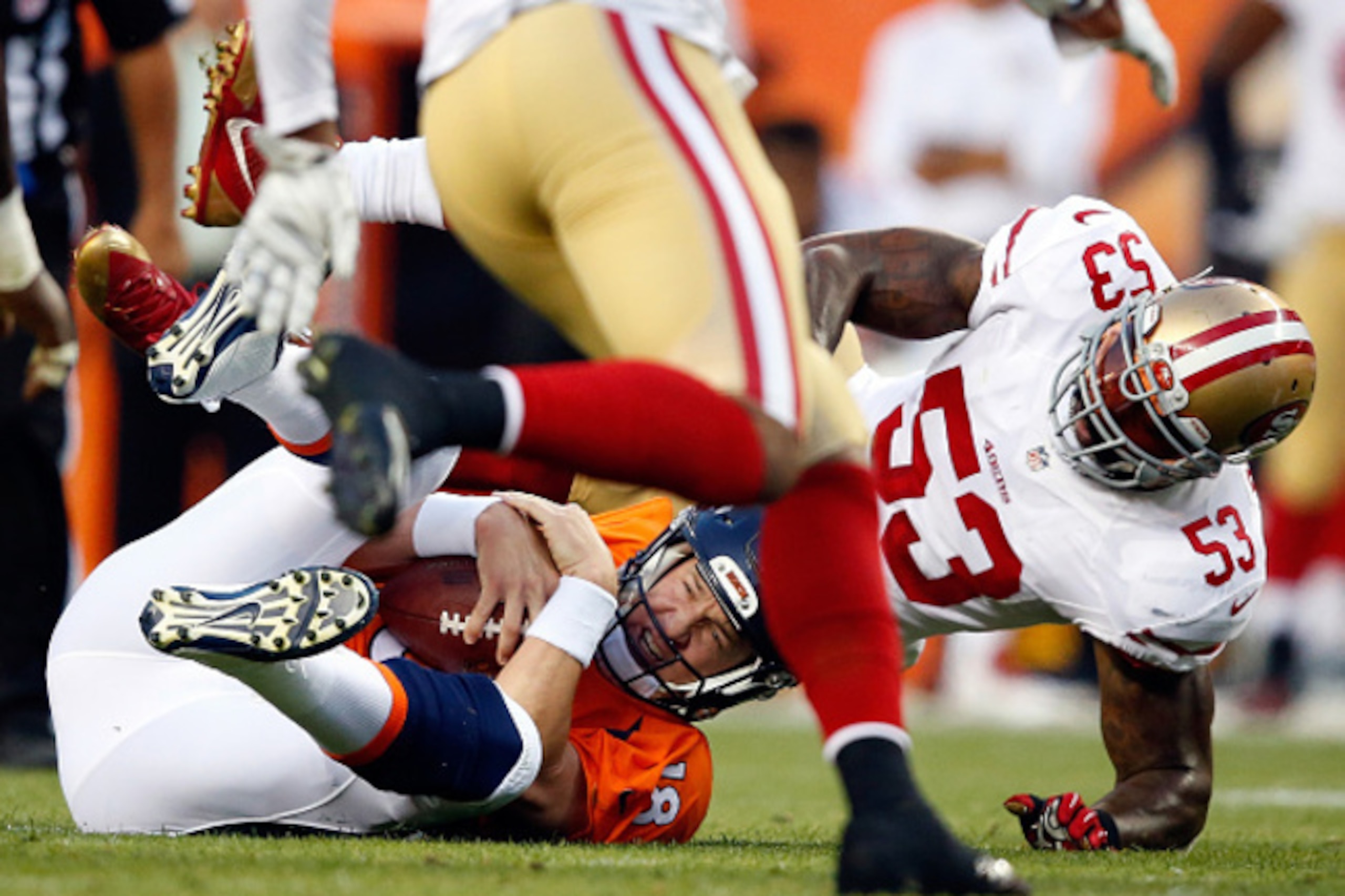 DENVER, CO - AUGUST 29: Quarterback Peyton Manning DENVER, CO - AUGUST 29: Quarterback Peyton Manning
