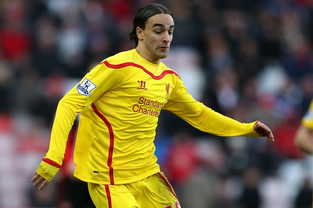 Liverpool's Lazar Markovic during their English Premier League soccer match against Sunderland at the Stadium of Light, Sunderland, England, Saturday, Jan. 10, 2015. (AP Photo/Scott Heppell)