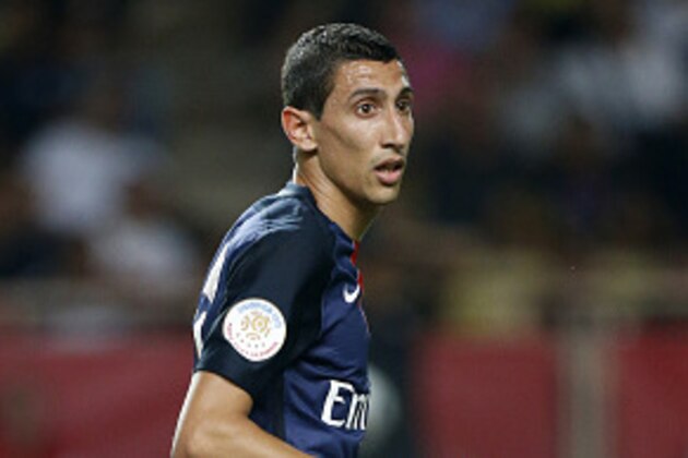 MONACO - AUGUST 30: Angel Di Maria of PSG looks on during the French Ligue 1 match between AS Monaco and Paris Saint-Germain at Stade Louis II on August 30, 2015 in Monaco. (Photo by Jean Catuffe/Getty Images)