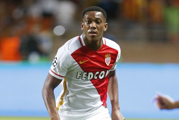 MONACO - AUGUST 25: Anthony Martial of Monaco in action during the UEFA Champions League play off round 2nd leg between AS Monaco and Valencia CF at Stade Louis II on August 25, 2015 in Monaco. (Photo by Jean Catuffe/Getty Images)