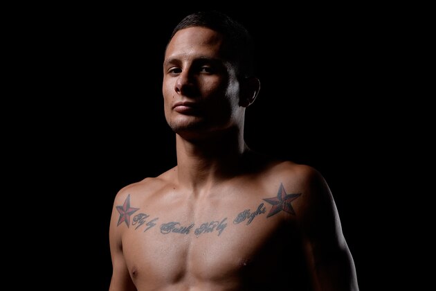 NEW ORLEANS, LA - JUNE 06:   Anthony Birchak poses for a post fight portrait during the UFC event at the Smoothie King Center on June 6, 2015 in New Orleans, Louisiana. (Photo by Mike Roach/Zuffa LLC/Zuffa LLC via Getty Images)