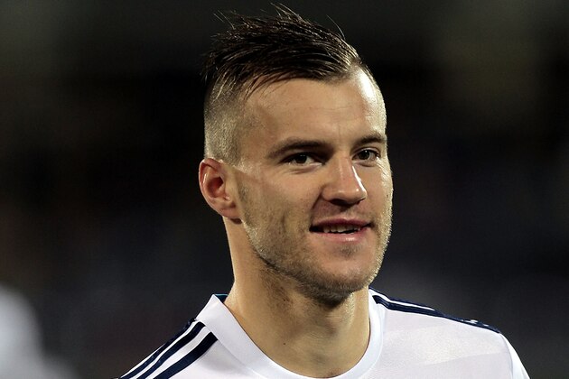 FLORENCE, ITALY - APRIL 23: Andriy Yarmolenko of FC Dynamo Kyiv during the UEFA Europa League Quarter Final match between ACF Fiorentina and FC Dynamo Kyiv on April 23, 2015 in Florence, Italy.  (Photo by Gabriele Maltinti/Getty Images)