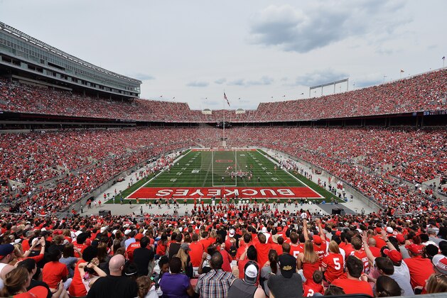 COLUMBUS, OH - APRIL 18: A general view of Ohio Stadium as more than 99,000 fans packed in to watch the annual Ohio State Spring Game on April 18, 2015 in Columbus, Ohio. (Photo by Jamie Sabau/Getty Images) COLUMBUS, OH - APRIL 18: A general view of Ohio Stadium as more than 99,000 fans packed in to watch the annual Ohio State Spring Game on April 18, 2015 in Columbus, Ohio. (Photo by Jamie Sabau/Getty Images)