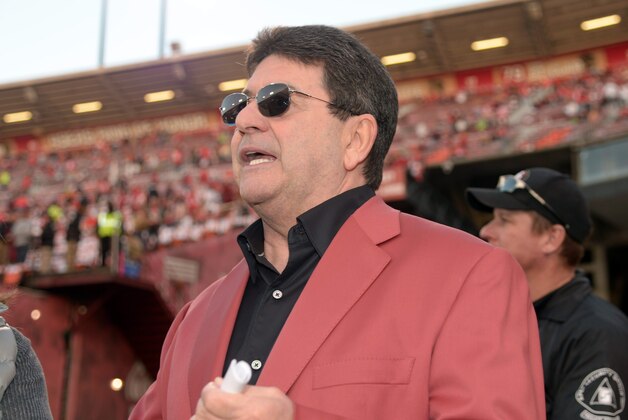 Dec 23, 2013; San Francisco, CA, USA; San Francisco 49ers former owner Eddie DeBartolo Jr. attends the final regular season game at Candlestick Park. Mandatory Credit: Kirby Lee-USA TODAY Sports
